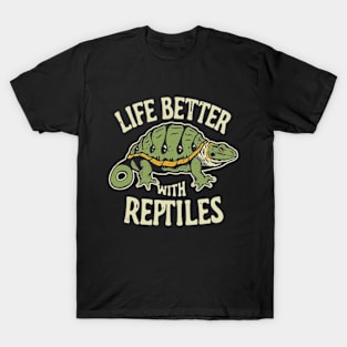 Life Is Better With Reptiles, Reptile Lovers T-Shirt